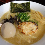 らーめん稲垣（仮） - 特濃鶏そば800円に味玉100円