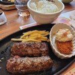 ブロンコビリー - 超粗挽きの肉肉しいハンバーグ美味しかった♡