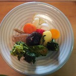 ふくべ三 - 茹で野菜♡(≧▽≦)♡どれも本当に下ごしらえが最高♪