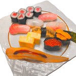 Specially selected nigiri with bowl