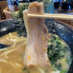 ラーメン 大山家 - とき卵ラーメン  ほうれん草増量