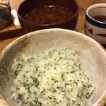 塩梅・しそごはんと赤だし