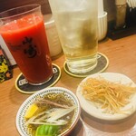 和座わざ - 2種のお通しとドリンク