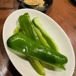 和座わざ - 生ピーマンの味噌添え