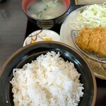 かつてん - かつてん定食　ライス大盛り