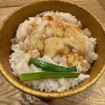 味噌らーめん 柿田川 ひばり - ひばりご飯(背アブラご飯) 350円也