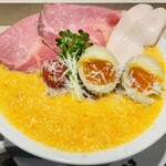 鶏白湯泡ramen たまき - 鶏白湯 泡ramen〜トマト〜+特上トッピング