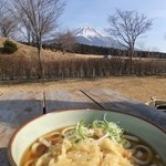 道の駅 朝霧高原 - かき揚げうどん
            