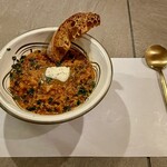 ラザニア・ラザニヤ - クルミとお米のスープ