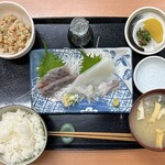 飛鳥 - 刺身定食1100円