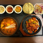 Pork kimchi jjigae set meal