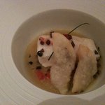 オーベルジュ・ド・リル トーキョー - 天然真鯛の低温キュイ　フロマージュとハーブのスティック　プロヴァンスの香り