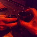 ツルカメノミセ - 変わったワイングラスでかんぱ～い♪