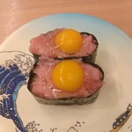 すし江戸 - うずら鉄火