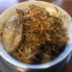 Ramen Gundan Rekishi Wo Kizame - 汁なし(野菜、ニンニク少なめ)