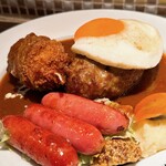 Kitchen Hasegawa - デラックスハンバーグセット（1480円）