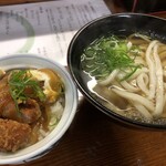 博多さぬきうどん - ミニカツ丼セット750円