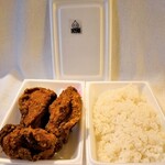 Tori Karaage Semmon Inoue Shouten - 鶏から揚げ(にんにく醤油)弁当小3コ