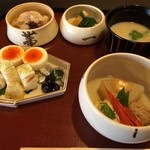 瓢亭 - 朝食のうずら粥（4,500円）