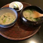 瓢亭 - 朝食のうずら粥（4,500円）