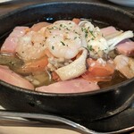 ガーリック ガーリック - 海老とベーコンのアヒージョ
