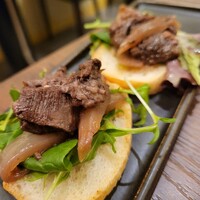 焼肉ここのみ - 牛肉時雨ブルスケッタ