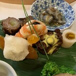 らく山 - 煮ダコがとても美味しかった。