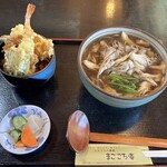 Magokoro An - 舞茸そばのミニ天丼