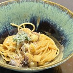 十皿 - 富山湾・蛍鳥賊と白アスパラのレモン風味のスパゲッティ