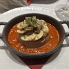 ルグドゥノム ブション リヨネ - 料理写真:鶏レバーのガトー仕立て鶏冠のサラダとトマトのクーリ