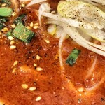 蒙古タンメン中本 - 赤鬼スープアップ