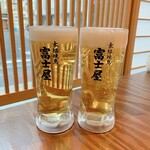 Honkaku Yakitori Gotanda Fujiya - 生ビール