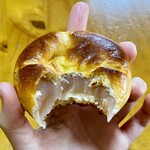 ブーランジェリ･エ･カフェ　オブジェ - ⚠️食べかけ⚠️ 白あんたっぷり桜あんパン♡♡頬張る幸せ(*¯ч¯*)'' ♡