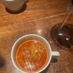 日本橋レオン - お通しのスープ