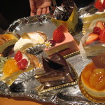 ケーキセットのケーキたち