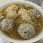 池記 - 海老ワンタン麺＋魚団子