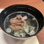 鶴我 - 肋骨からお出汁を取ったスープ