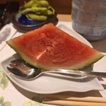 二代目 清鮨 - 今年初物のスイカ
