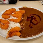 カレーハウスリオ - 特エビフライカレー＋激辛