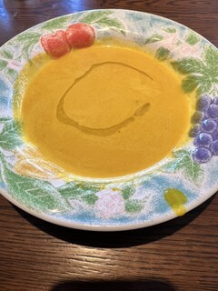 Resutorammario - セットのスープかぼちゃポタージュ