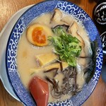 博多ラーメン鶴亀堂 - とんこつラーメン全部のせ¥750