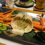 文珠荘 松露亭 - 待望の蟹。。　　ちょっと小ぶり