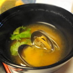 文珠荘 松露亭 - ぷりぷりのあさりのおみそ汁