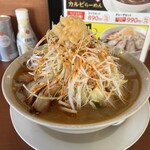 幸楽苑 - メガたんめん味噌味に千切りネギトッピング