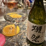 銀座鉄板焼き 肉一凛宮 - 獺祭