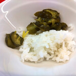 家系ラーメン 佐々喜家 - 無料ライス（少な目）