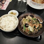 幸楽苑 - 野菜炒め定食