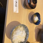 Tonkatsu Kagurazaka Sakura - おろし　ライス　味噌汁　おしんこ