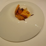 フロリレージュ - 柿のキャラメリゼ、ほうじ茶のブラマンジェ1
