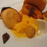 フロリレージュ - 柿のキャラメリゼ、ほうじ茶のブラマンジェ2